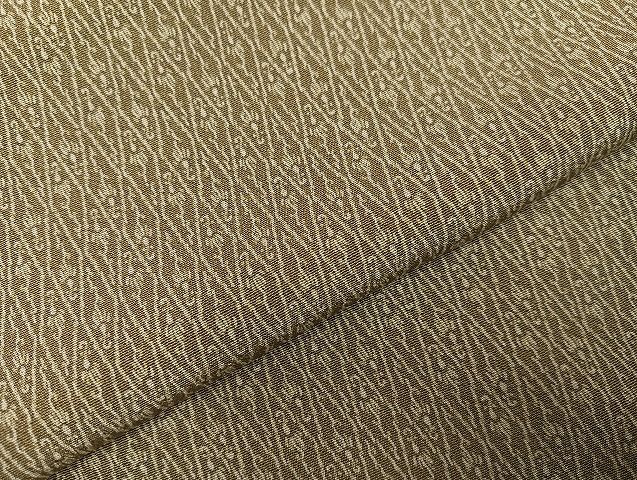 平和屋着物○加賀友禅の型染 板場友禅 坂口幸市 加賀小紋 菱文 正絹