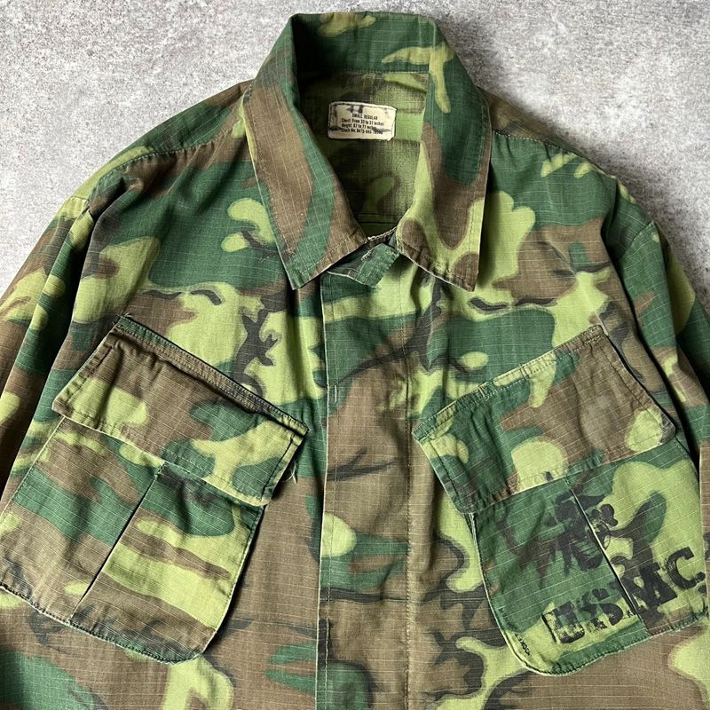 米軍実物ジャングルファティーグ4th グリーンリーフ迷彩M-R M-R】U.S.Army 70's Jungle Fatigue Pants 4th ERDL 
