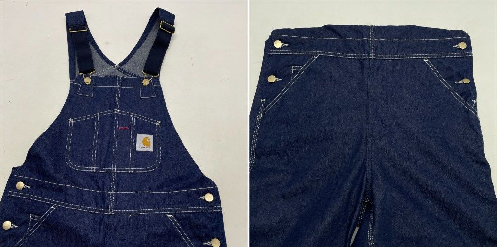 01w-5480 Carhartt W.I.P カーハート ワークインプログレス BIB OVERALL ビブオーバーオール 30×32 ジップフライ ブルー チュニジア製 メンズ オーバーオール コットン 品 WWW_NOITHATQUANGTHANH_NET