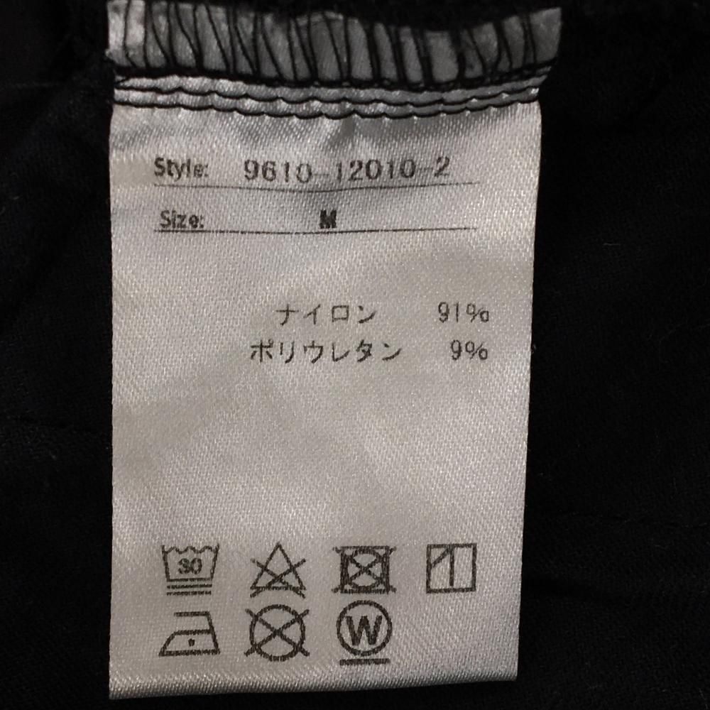 ハーフパンツ 黒×白
