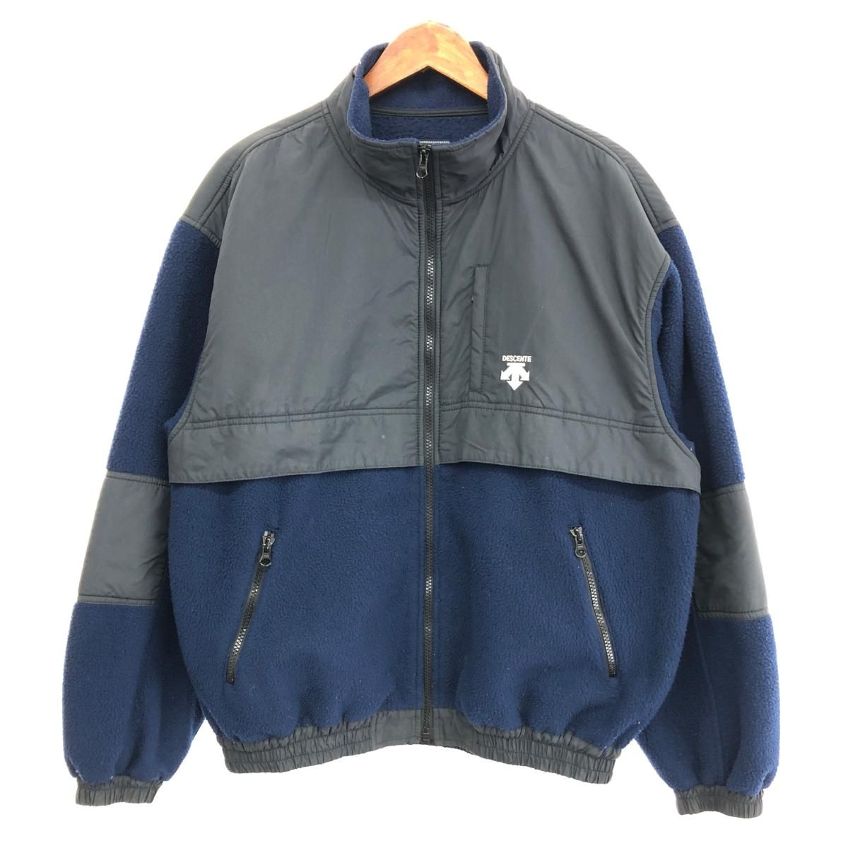 DESCENTE デサント フリース ジャケット サイズ M ネイビー メンズ 243001000229