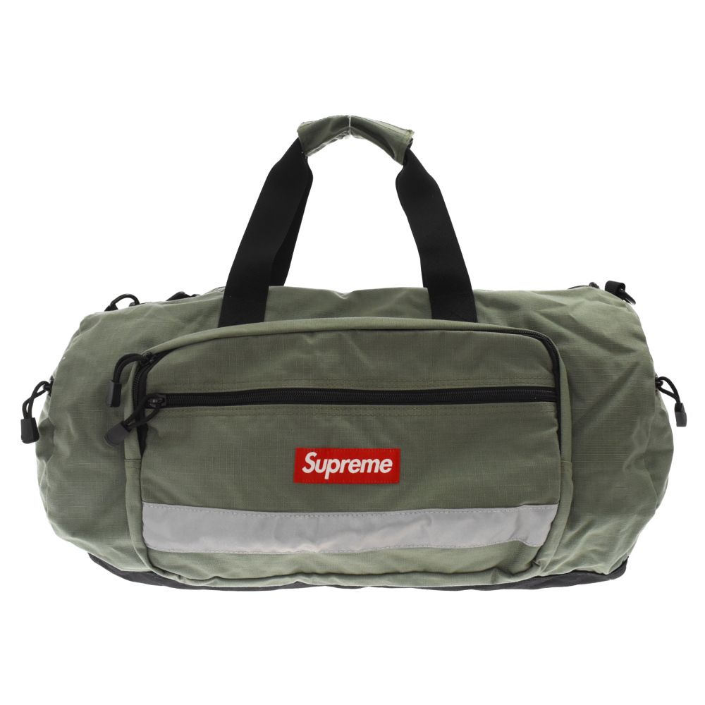 SUPREME (シュプリーム) 14AW Hi-Vis Duffel Bag ハイビス ダッフルバッグ カーキ