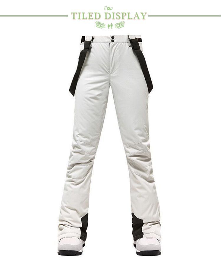 KJUS ガールズ用ホワイトスキーウェア サスペンダー付き サイズ140