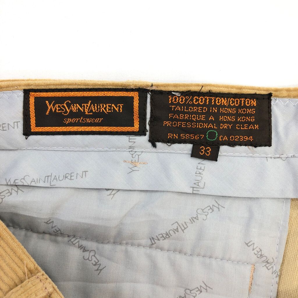 90年代 YVES SAINT LAURENT イヴ サンローラン コーデュロイ