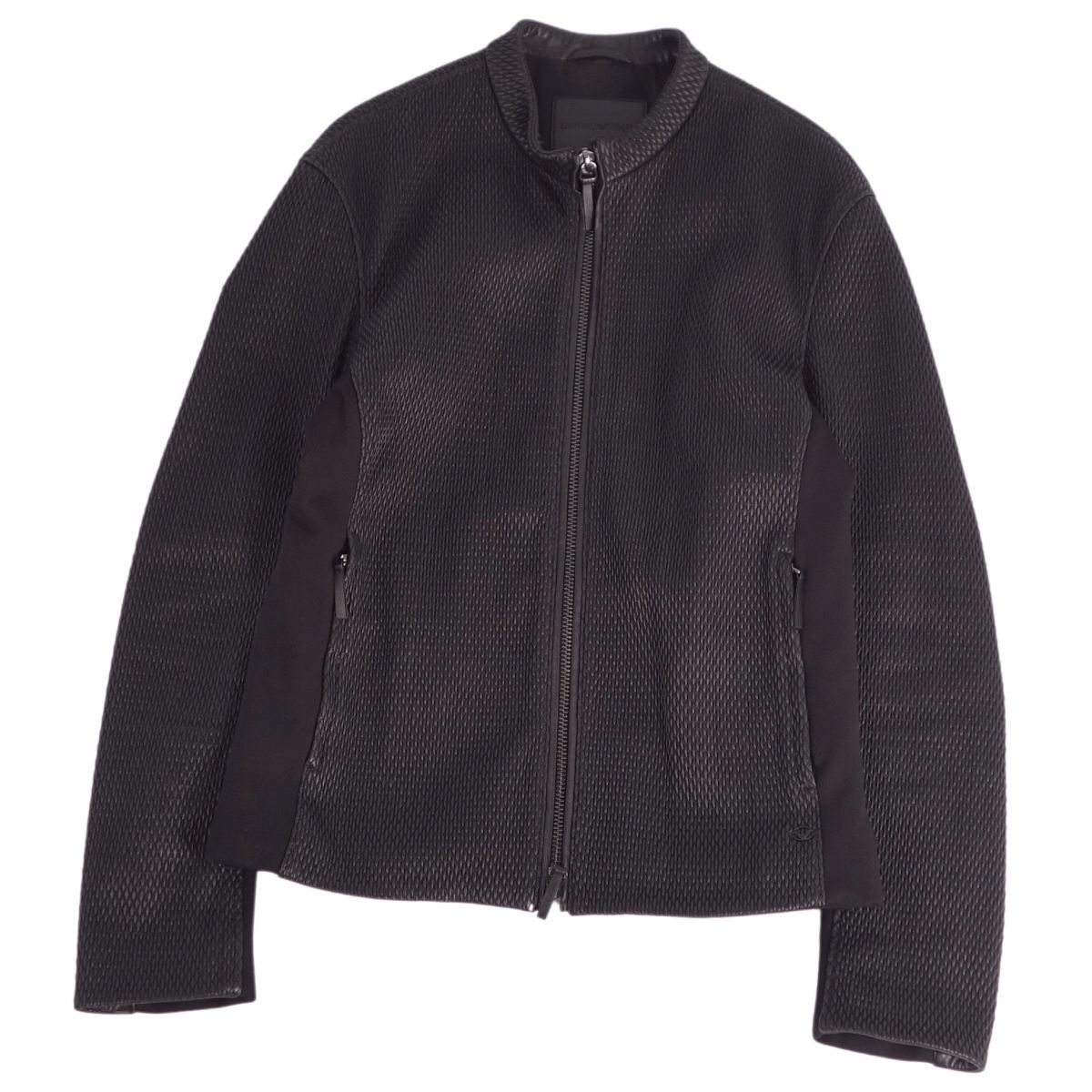 美品 エンポリオアルマーニ EMPORIO ARMANI ジャケット レザージャ 