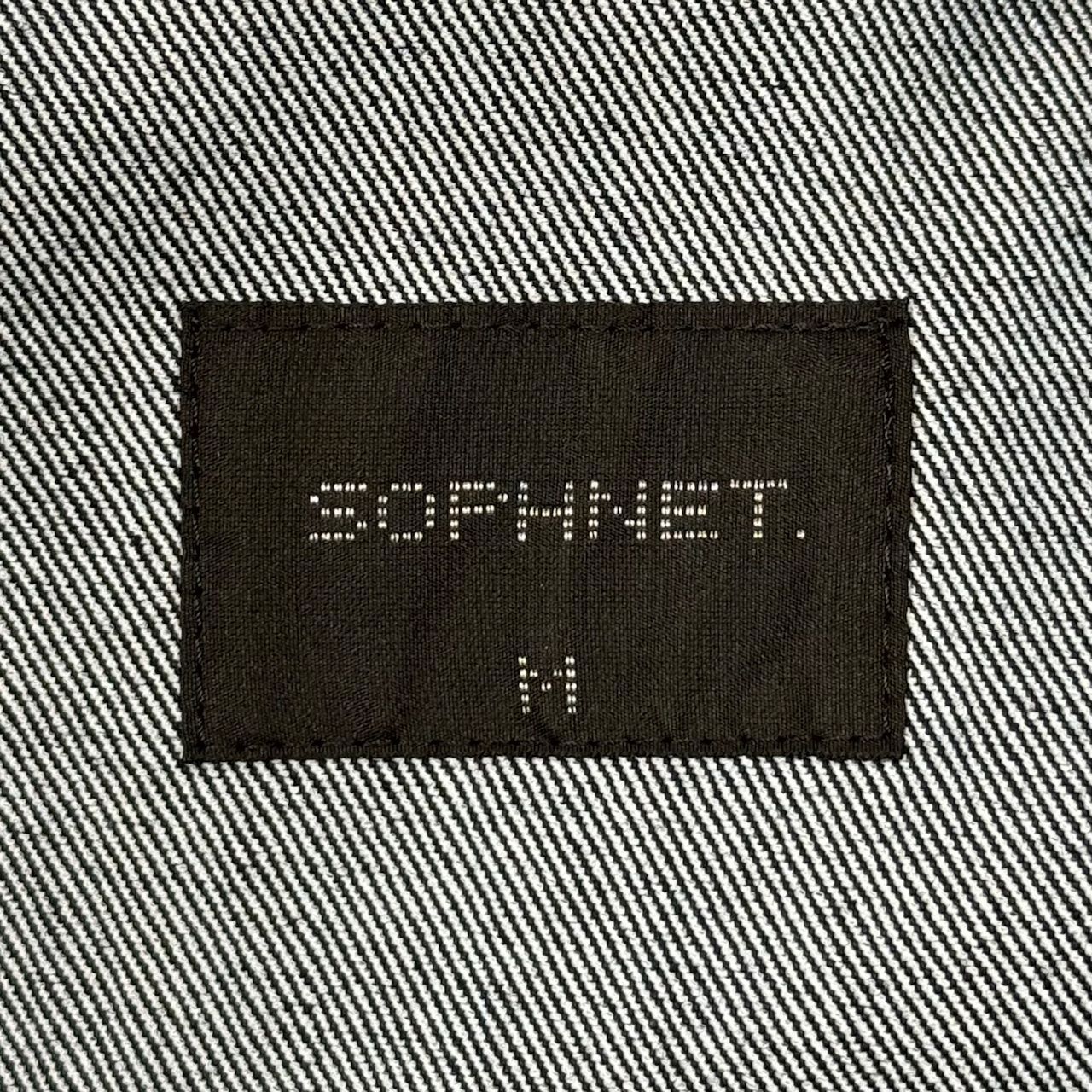 【23SS】SOPHNET ソフネット ノーカラー デニムジャケット インディゴ 23SS】SOPHNET ソフネット ノーカラー デニムジャケット インディゴ