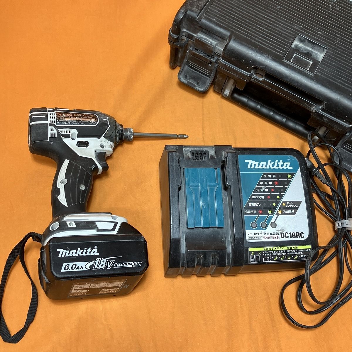 充電式インパクトドライバセット マキタ TD149D 18V 6.0Aバッテリー 充電器