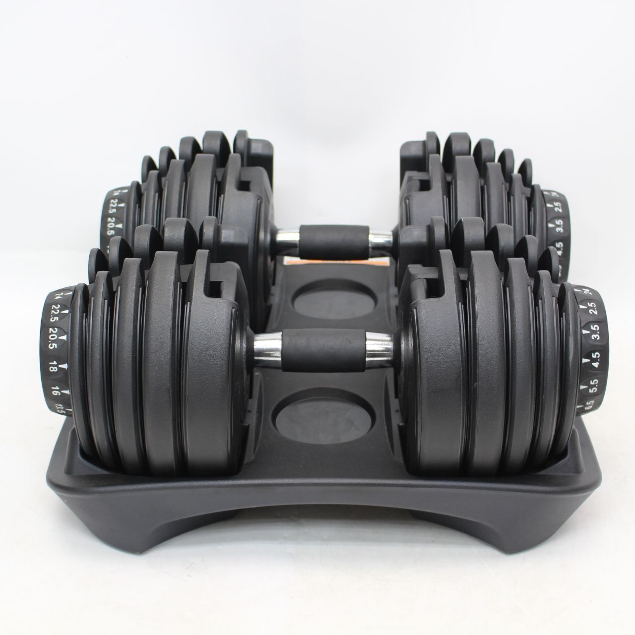 【美品】②可変ダンベル 24kg 1.2同時購入お願います ダイヤル式 MRG JAPAN ダンベル 可変式 2個セット ダイヤル式 24kg 2.5kg