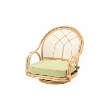 今枝商店 Romantic Rattan 籐回転座椅子 ロータイプ S360