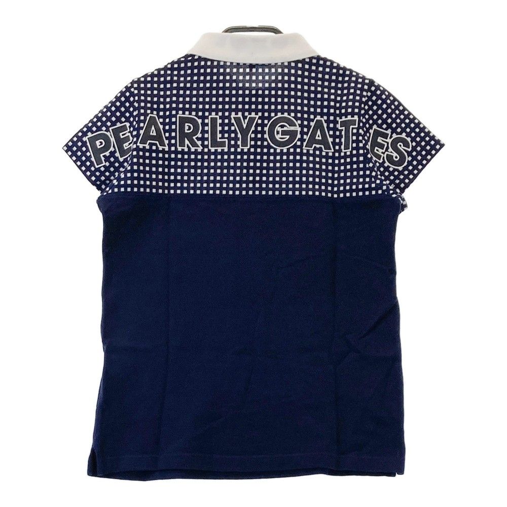 サイズ：0 PEARLY GATES パーリーゲイツ 半袖ポロシャツ 格子柄