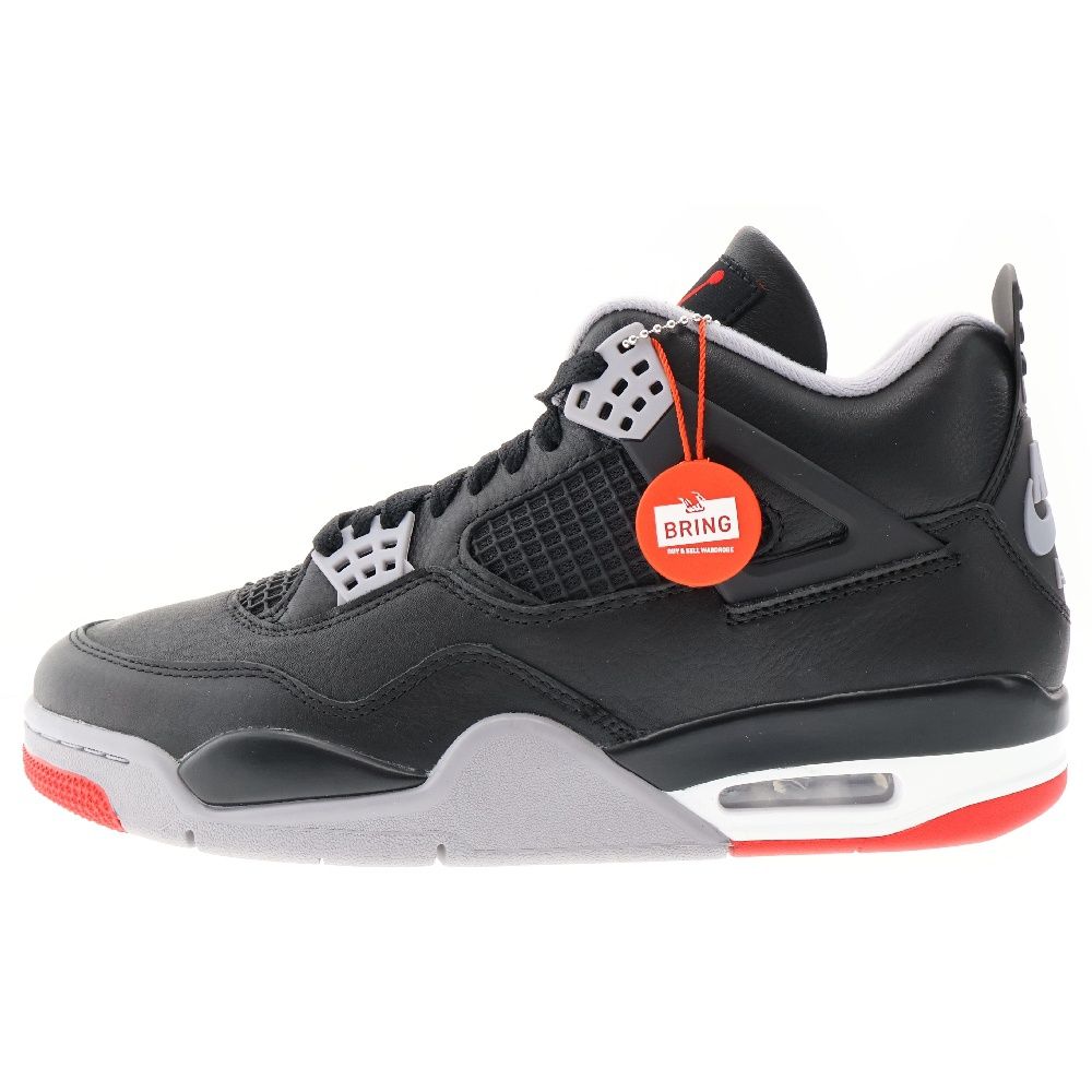 NIKE (ナイキ) AIR JORDAN 4 RETRO BRED FV5029-006 エアジョーダン 4 レトロ ローカットスニーカー ブラック/レッド US9.5/27.5cm