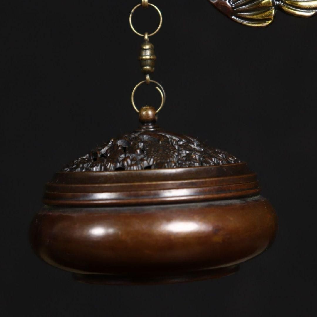 銅 細工 松鶴弔り炉 香炉 家庭置物 装飾品 工芸品 銅 細工 松鶴弔り炉 香炉 家庭置物 装飾品 工芸品 - メルカリ