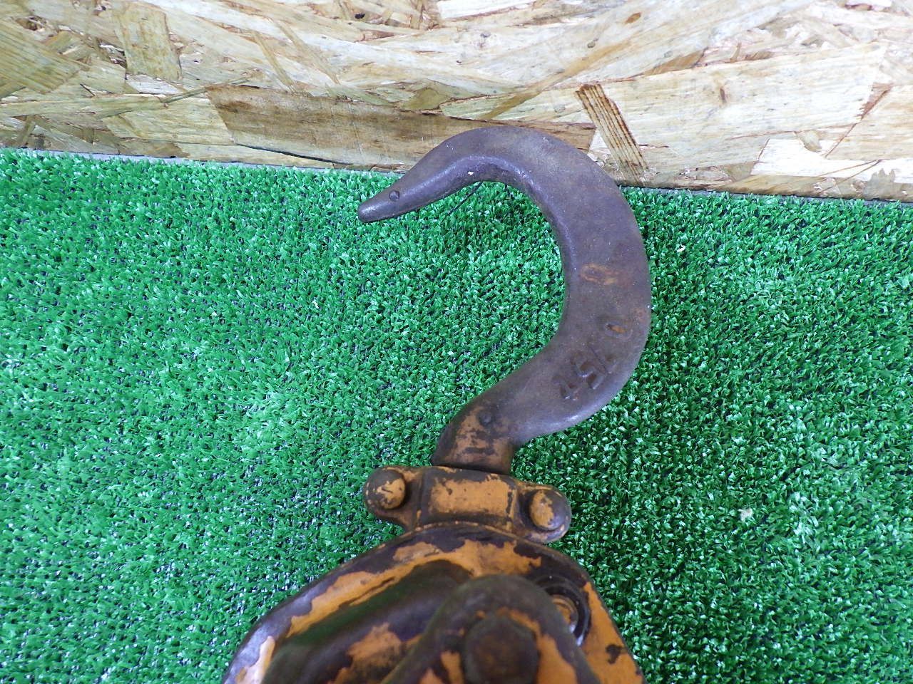 使用感強い KITO レバーブロック 750㎏ 簡単な動作チェックのみ さびや汚れあり 品