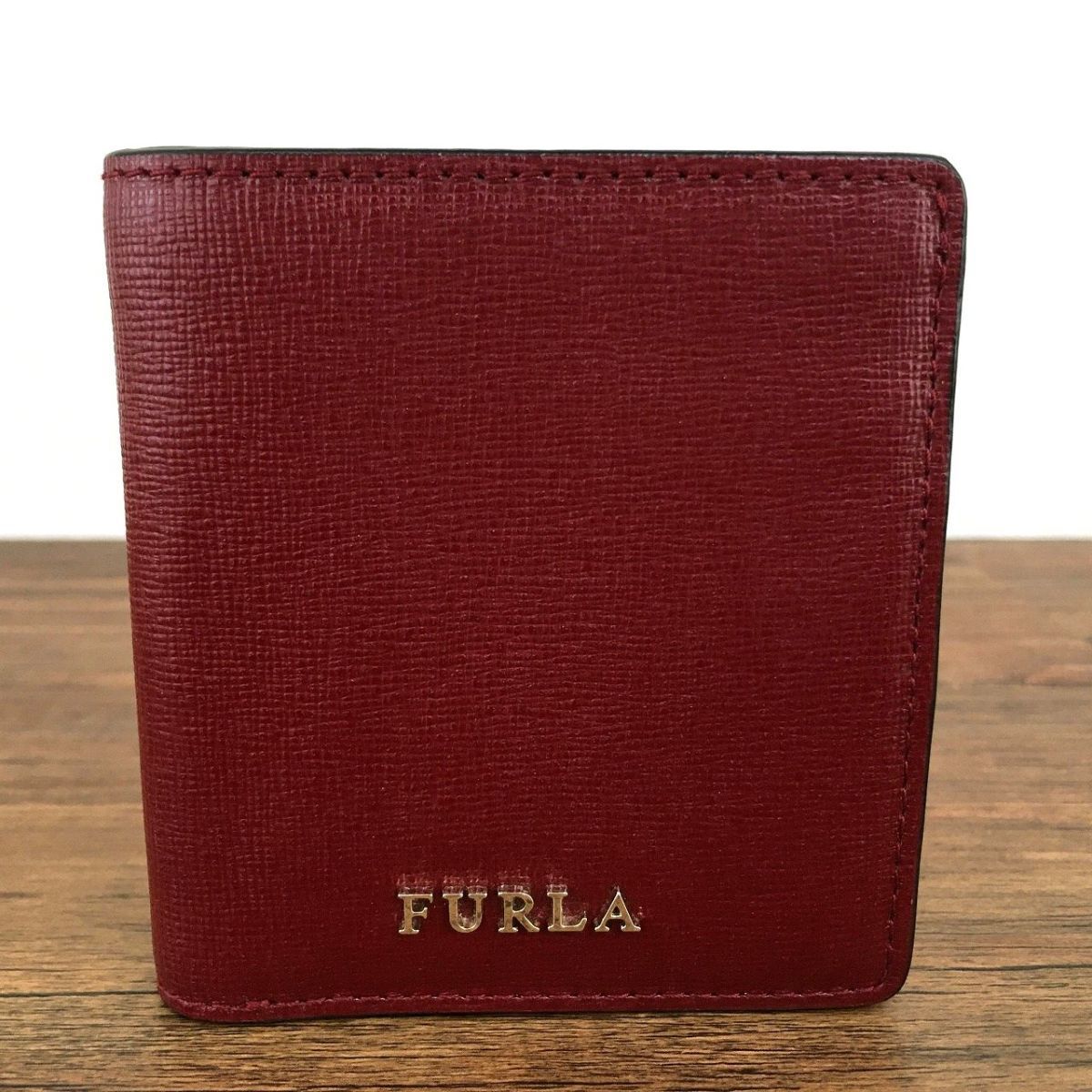 253 未使用品 フルラ 二つ折り財布 ワインレッド FURLA 253 - Old