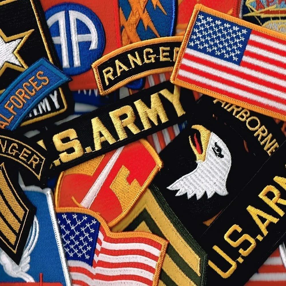 刺繍 ワッペン ミリタリー パッチ お任せ 3枚 セット 4軍選択可 - メルカリ