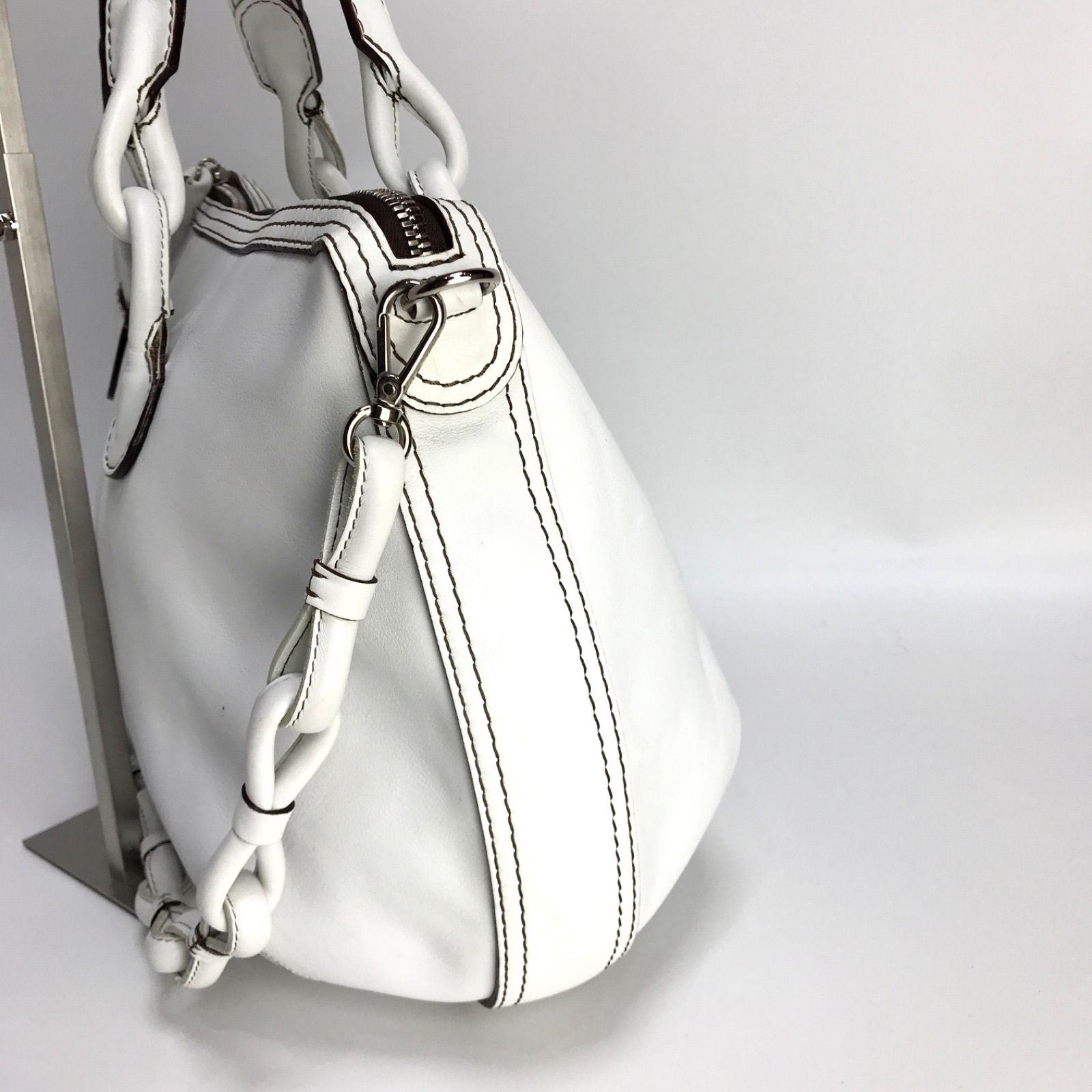 美品】LOEWEロエベレザー2WAYショルダーバッグハンドルバッグ - メルカリ