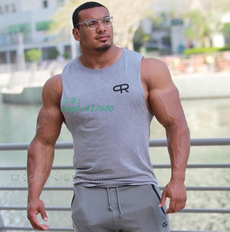 新品】CRONOS クロノス プリントロゴ トレーニング ノースリーブ 黒 M