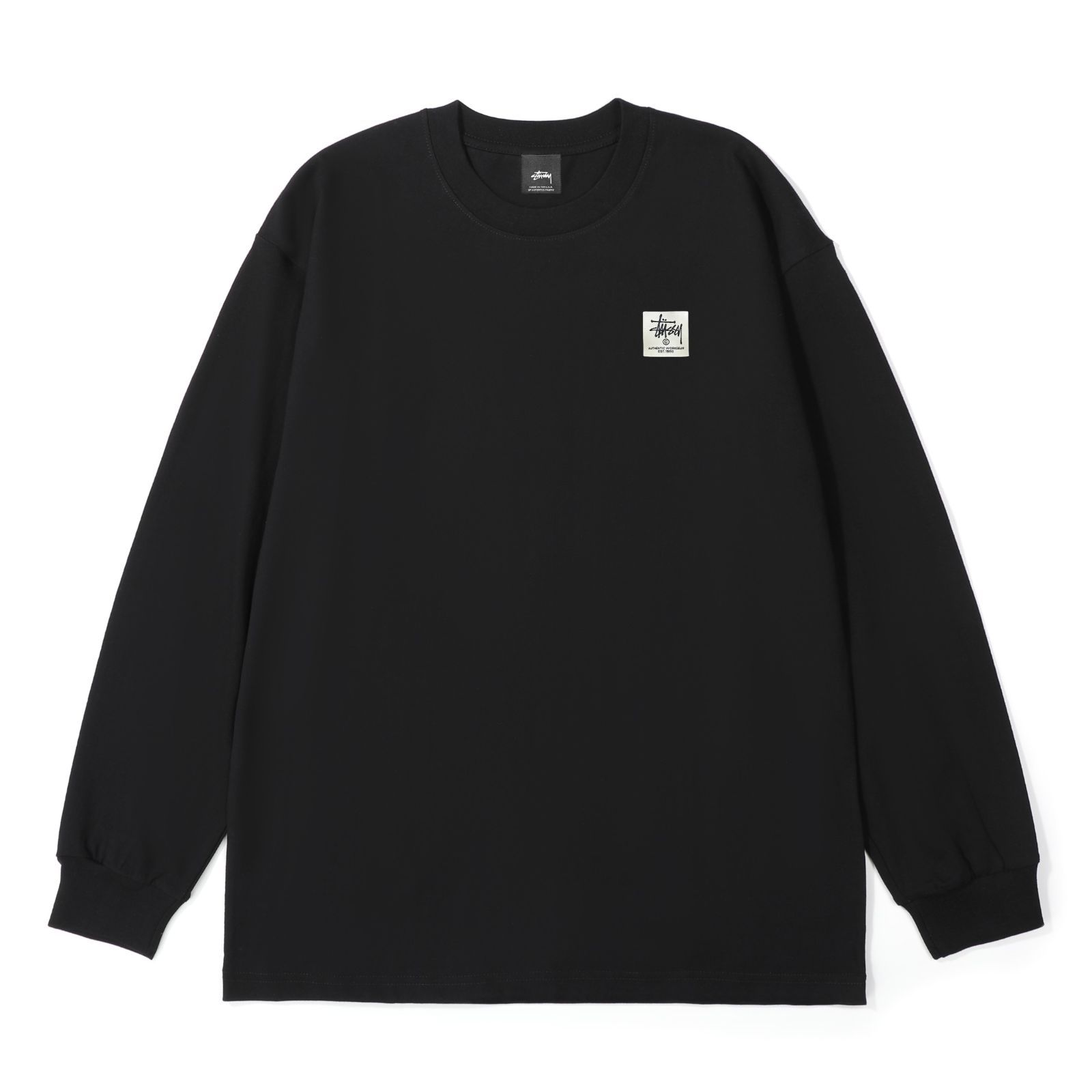 STUSSYシュトゥットシークラシックラベル綿長袖Tシャツ
