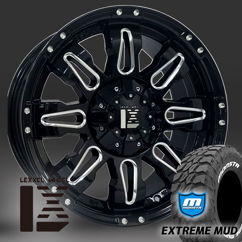 マッドタイヤ ランクル 100系 200系 セコイア タンドラ LX570 20インチ 新品タイヤホイールセット MONSTA EXTREME MUD  33x12.50R20 35x12.50R20 - メルカリ