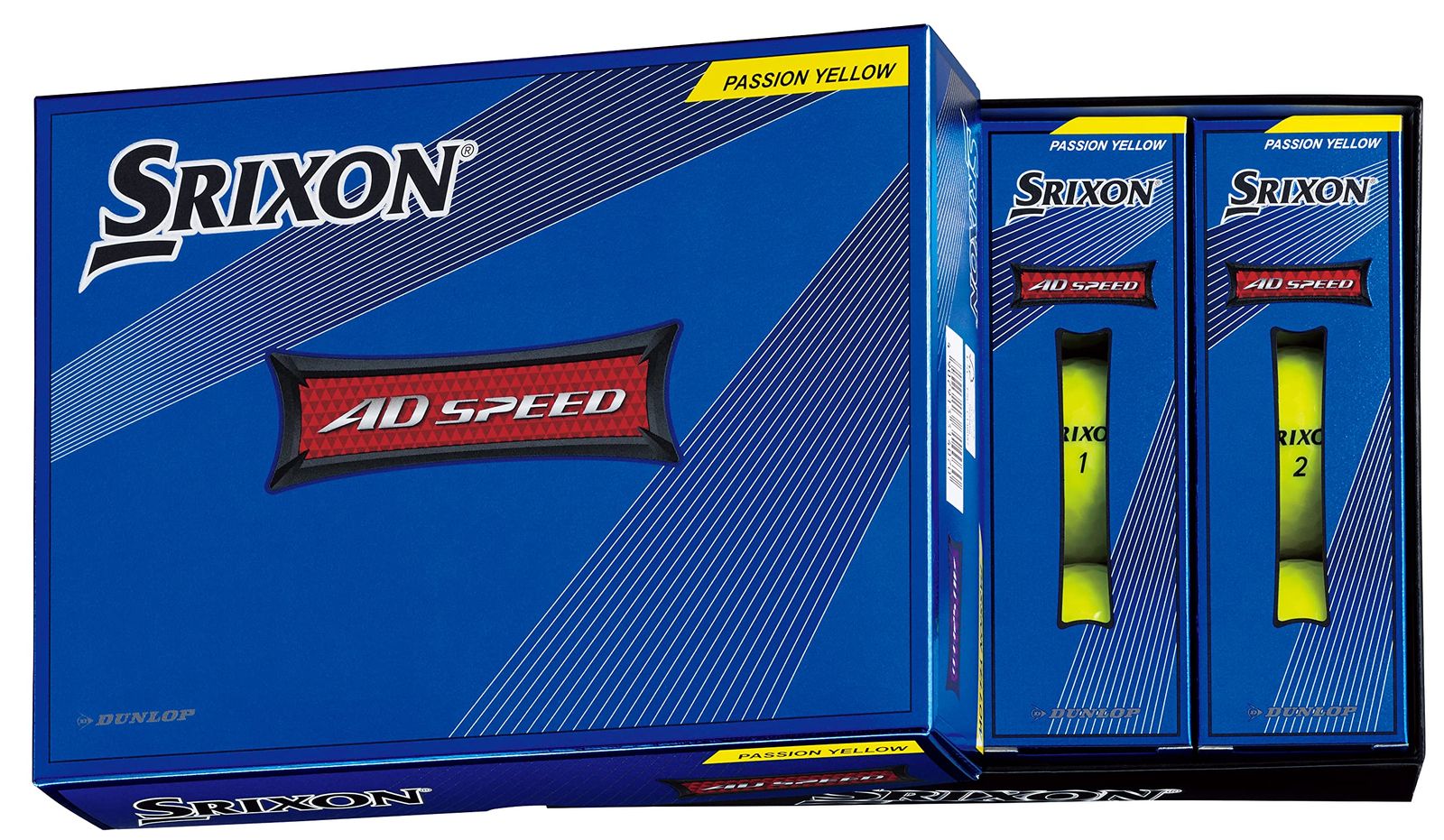 【迅速発送】DUNLOP ダンロップ ゴルフボール SRIXON AD SPEED 2022年モデル 1ダース(12個入り) パッションイエロー