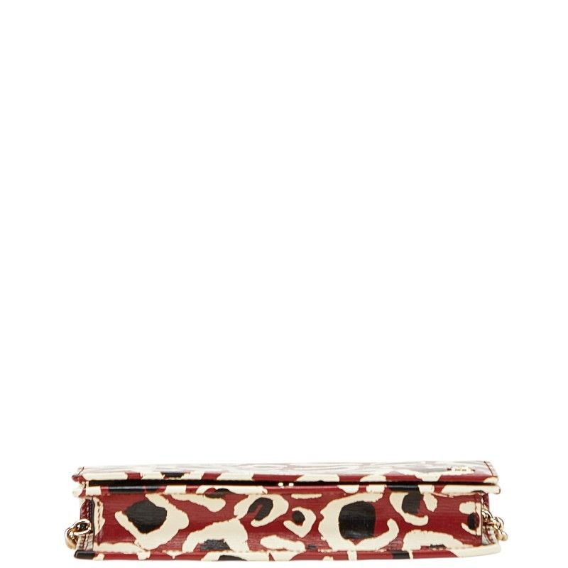 Gucci ヒョウ柄 手袋 グッチ レオパード ヒョウ柄 斜め掛け チェーン ウォレット