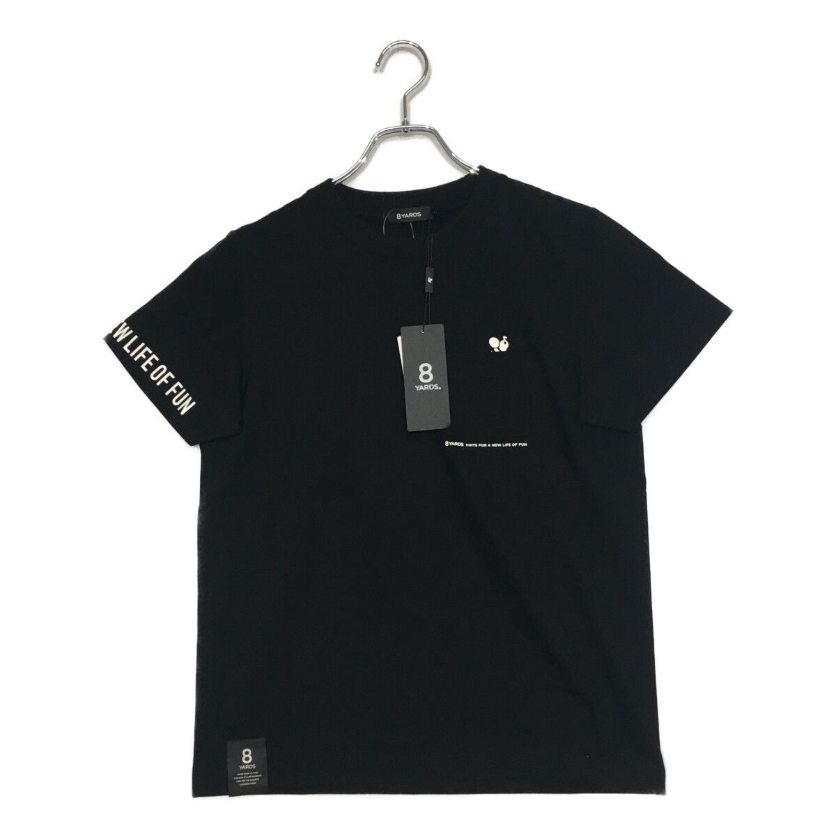 ハチヤーズ　シャツ 未使用品 レディース ハチヤーズ 8YARDS 半袖シャツ L 黒 ブラック