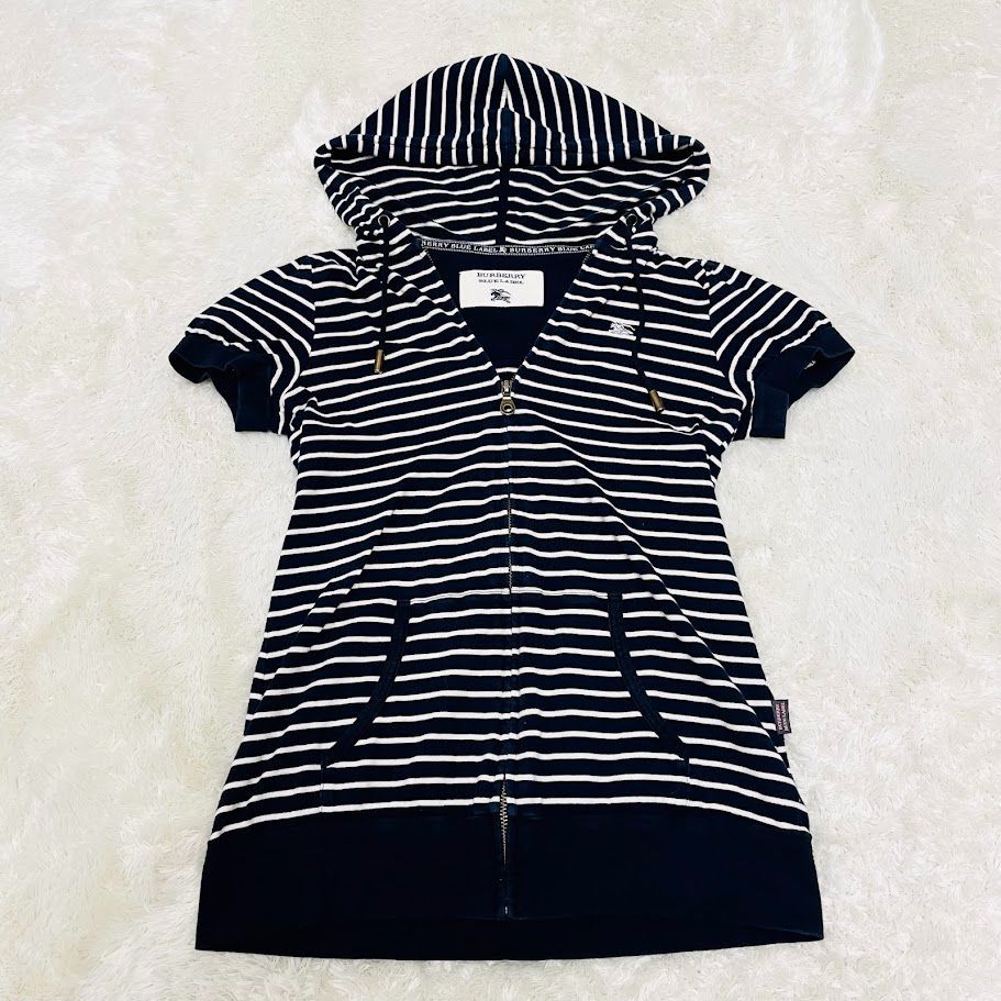 BURBERRY ブラック フード付きパーカー BURBERRY ブラック フード付きパーカー バーバリー BURBERRY パーカー