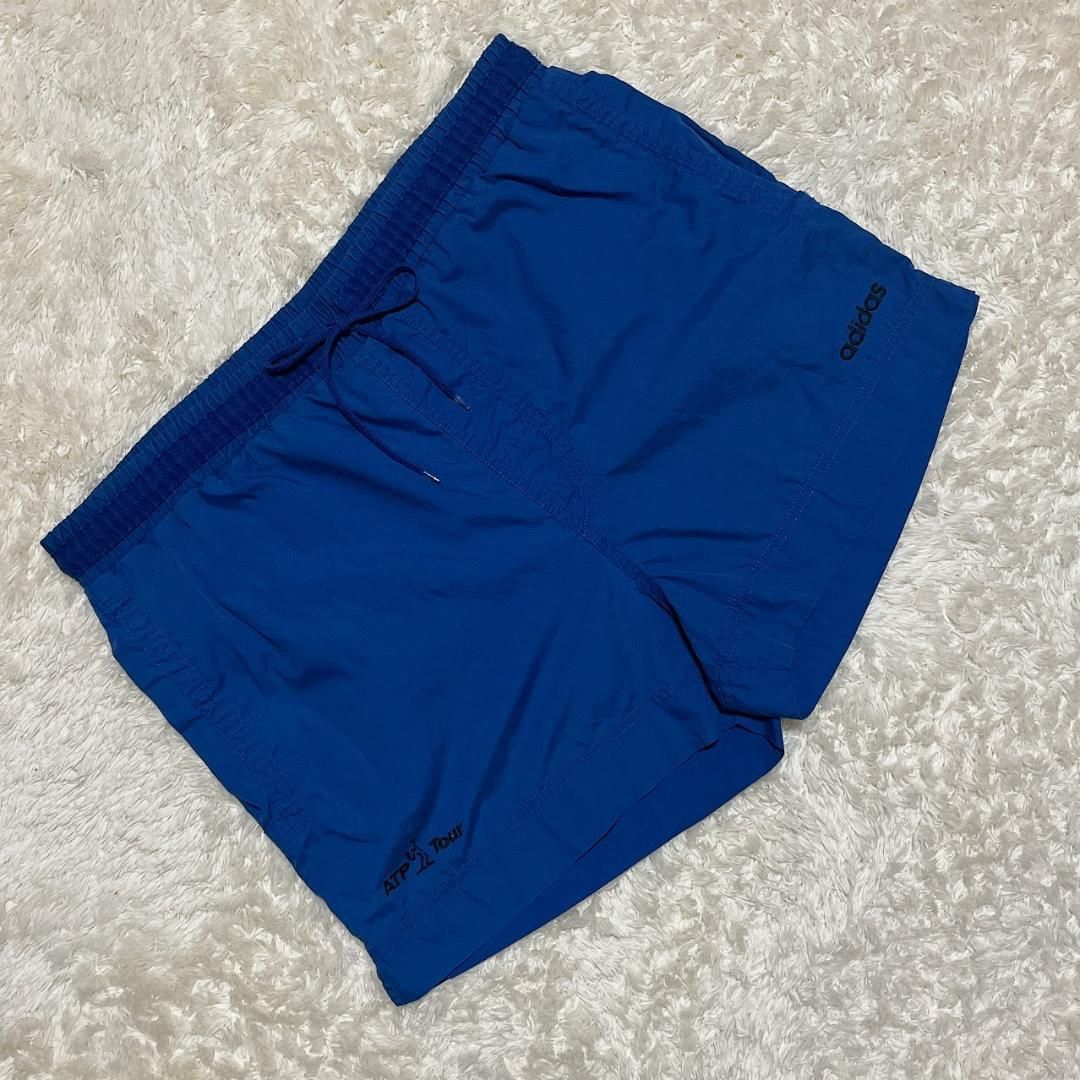 【adidas】アディダス スポーツウェア 短パン 青 ウェア M 523