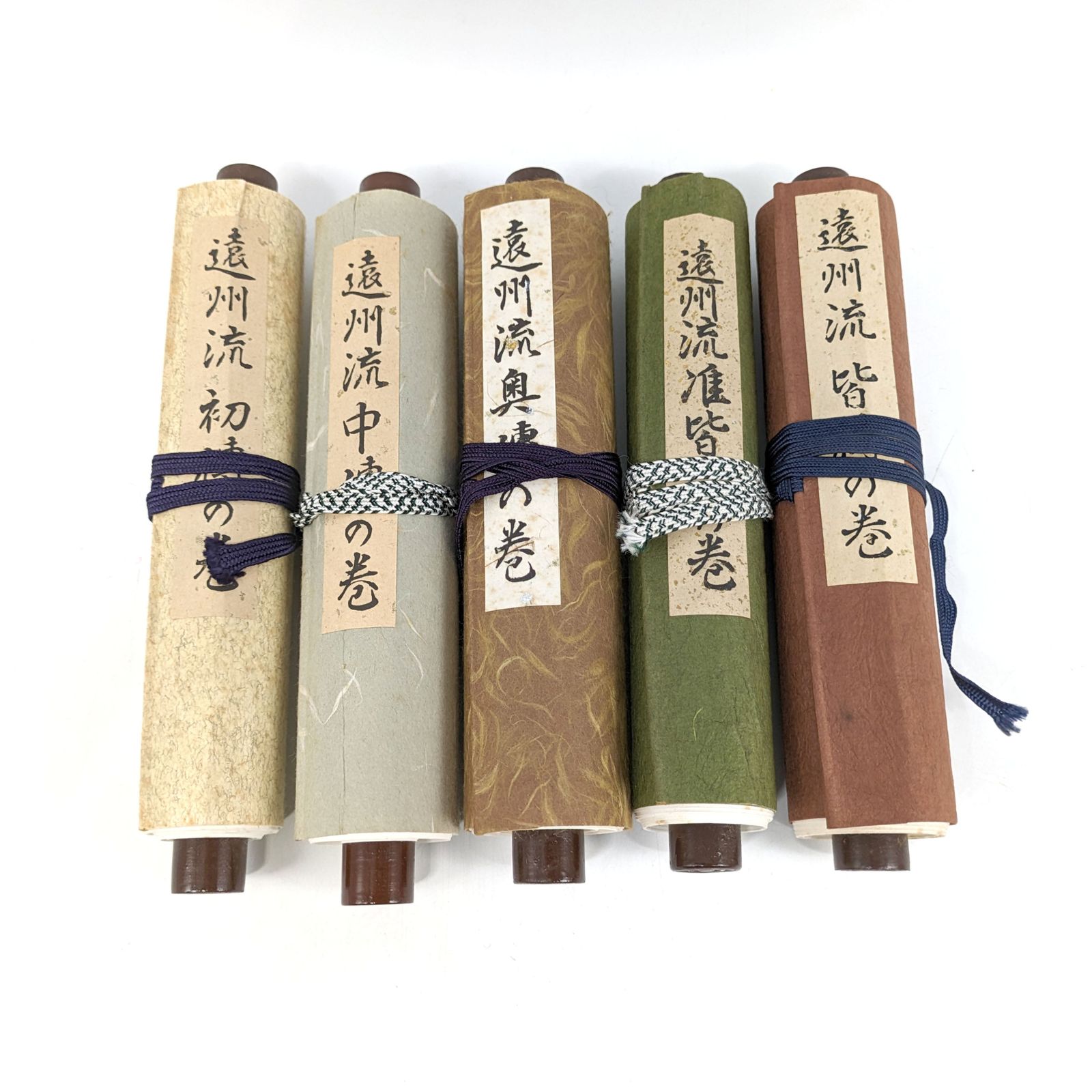 華道 遠州流 小堀卓巌 指南書 巻物 5巻セット No.230907-04 梱包サイズ60
