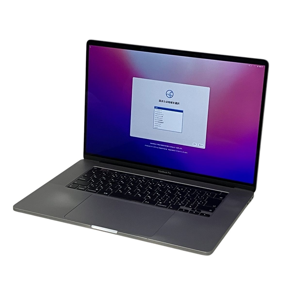 Apple MacBook Pro 16インチ 2019 ノート PC 32GB SSD 1TB AMD Radeon Pro 5500M Core i9 9980HK 2.40GHz Monterey T9949761