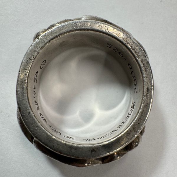 CHROME HEARTS クロムハーツ ダブルナローヴァインバンドリング 21.5号