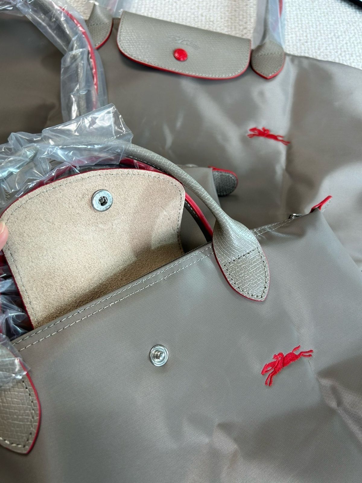 新品 Longchamp ル プリアージュハンドバッグ 70周年 馬刺繍 L スペシャル特典 新品 Longchamp ル プリアージュハンドバッグ 70