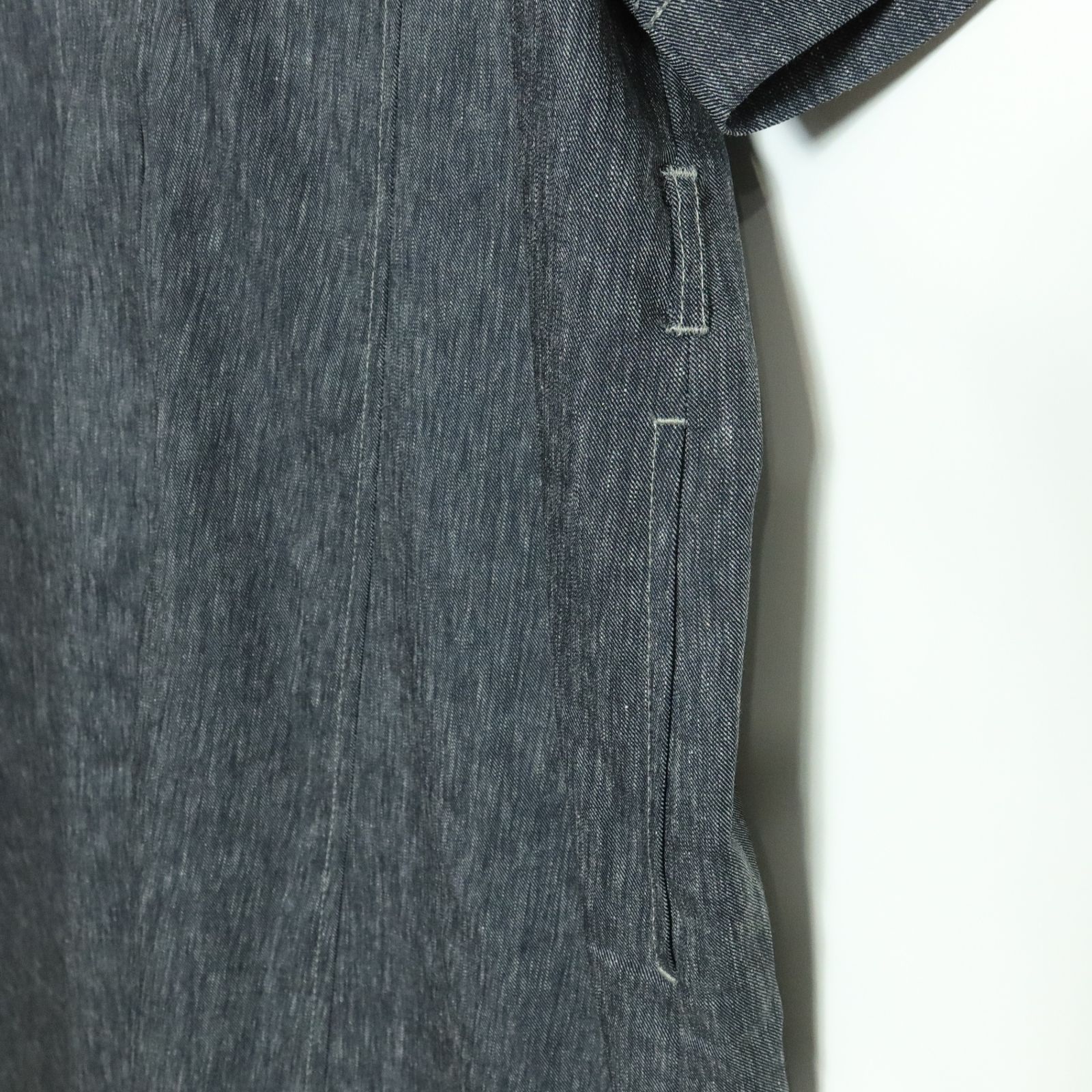 極美品】レリアン☆デニム風ワンピース 大きいサイズ17＋ ブルーグレー  