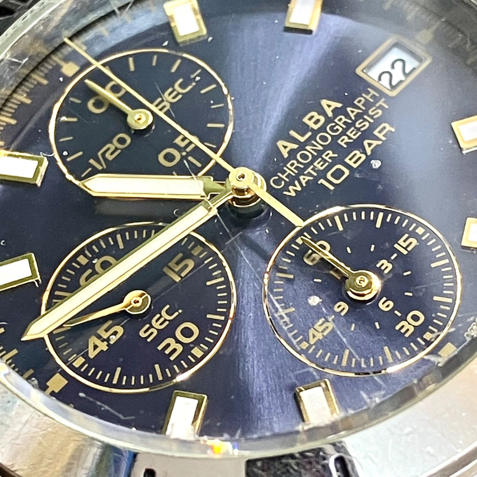 SEIKO⭐️セイコーアルバ】 クロノグラフ クオーツ 24.10.02電池交換 