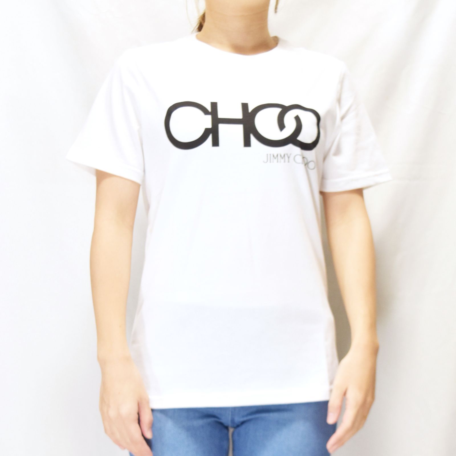 新品 未使用 JIMMY CHOO Tシャツ L WHITE | ajmalstud.com