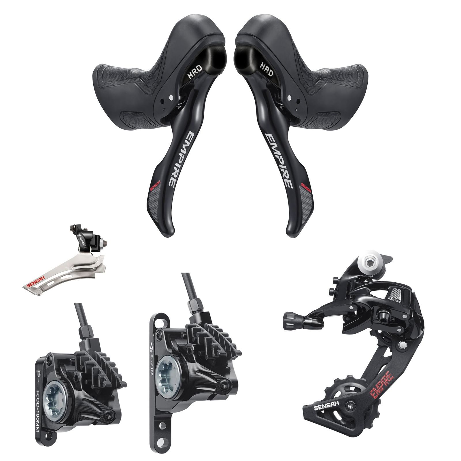 SRAM APEX1 油圧ダブルタップレバー ディスクブレーキキャリパー 11速