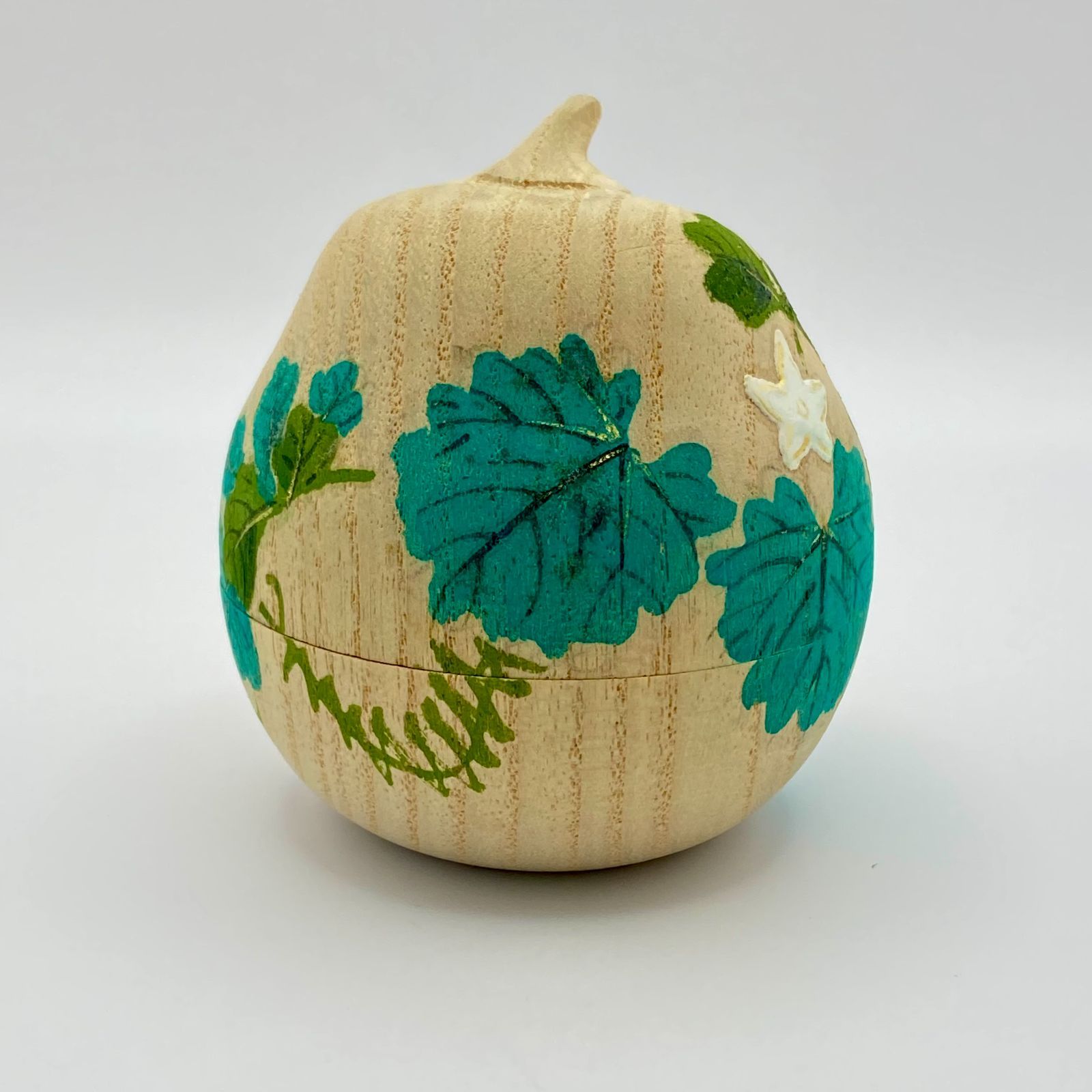 夕顔香合 了々斎好写 道場宗廣 共箱入 茶道具 茶器 香盒 伝統工芸品