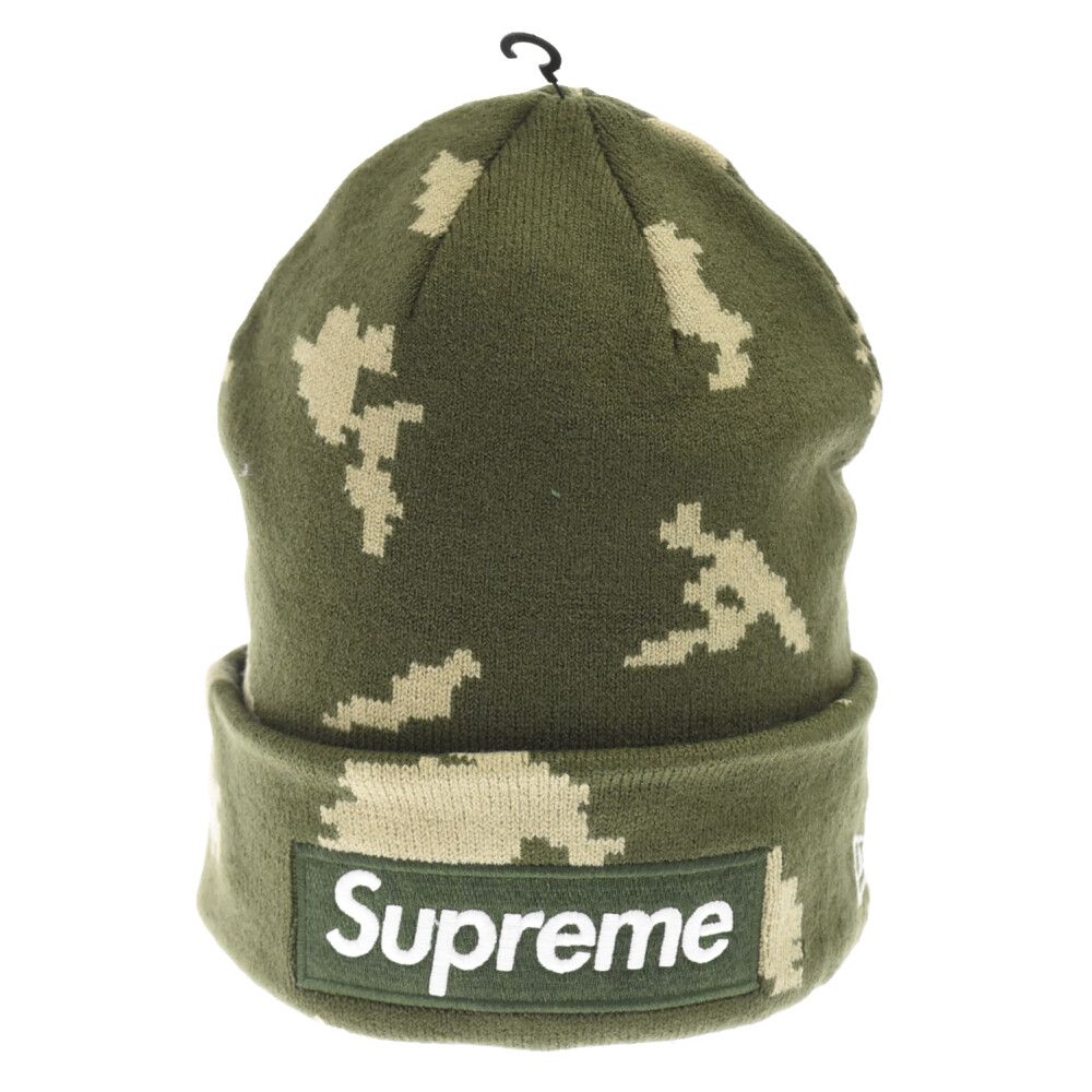 Supreme box logo beanie camo NewEra - ニットキャップ/ビーニー