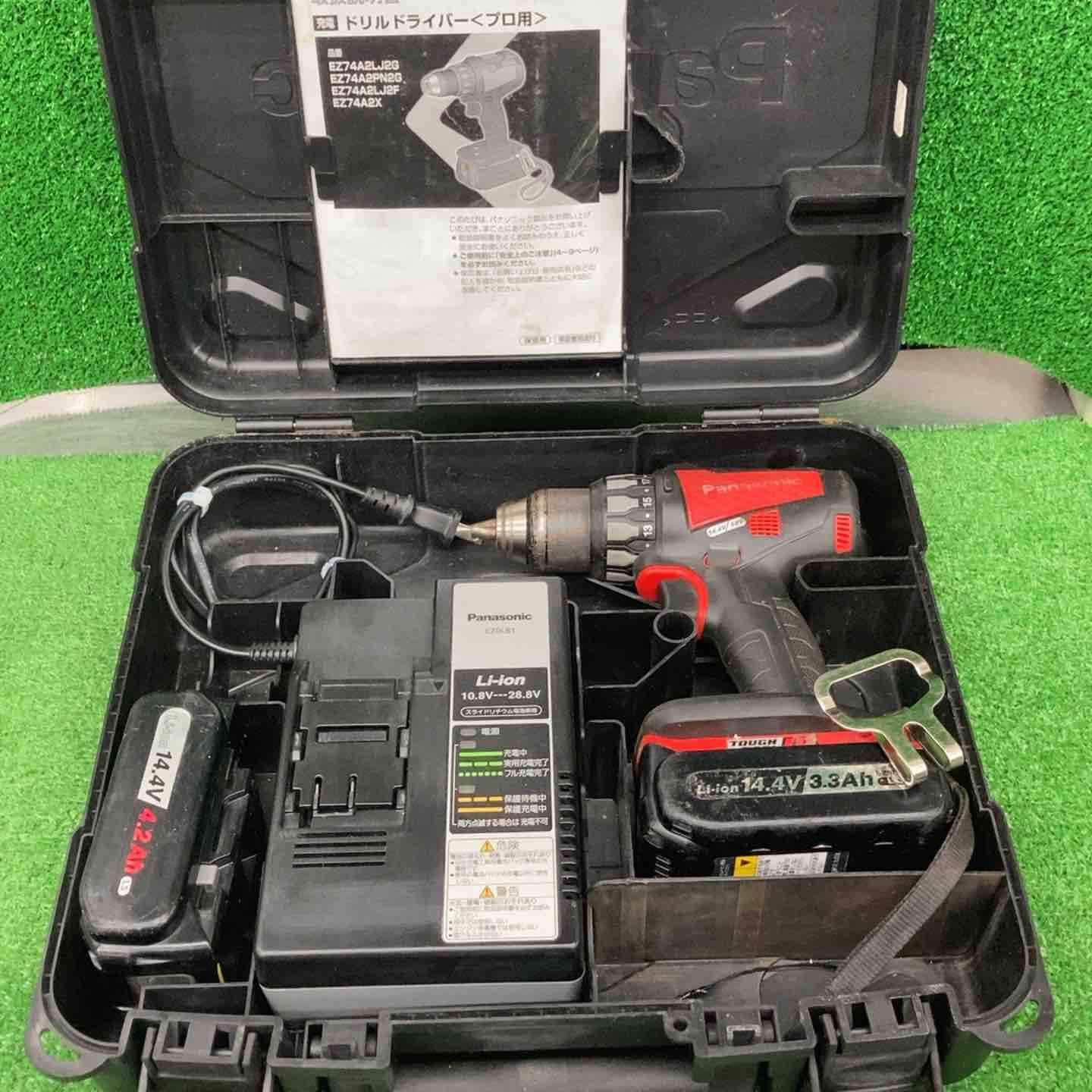 パナソニック Panasonic 14.4Vコードレスドリルドライバー EZ74A2PN2G-R 桶川店