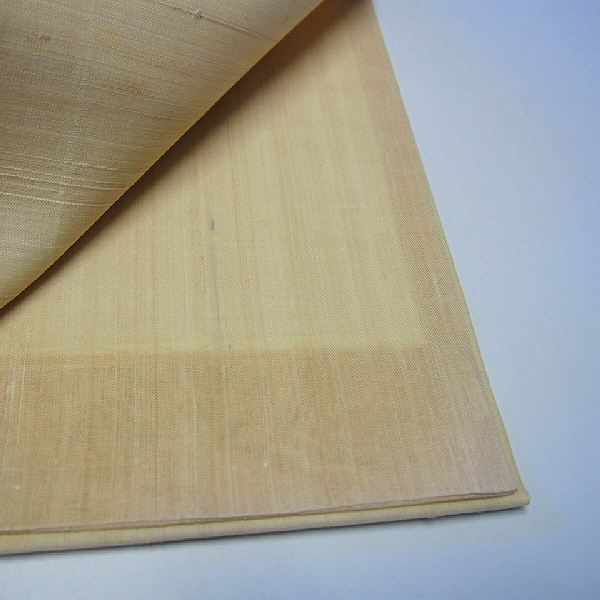 中古】 しゃれ袋帯 正絹 夏帯 薄茶地に稲穂模様 お太鼓柄 洒落袋帯  