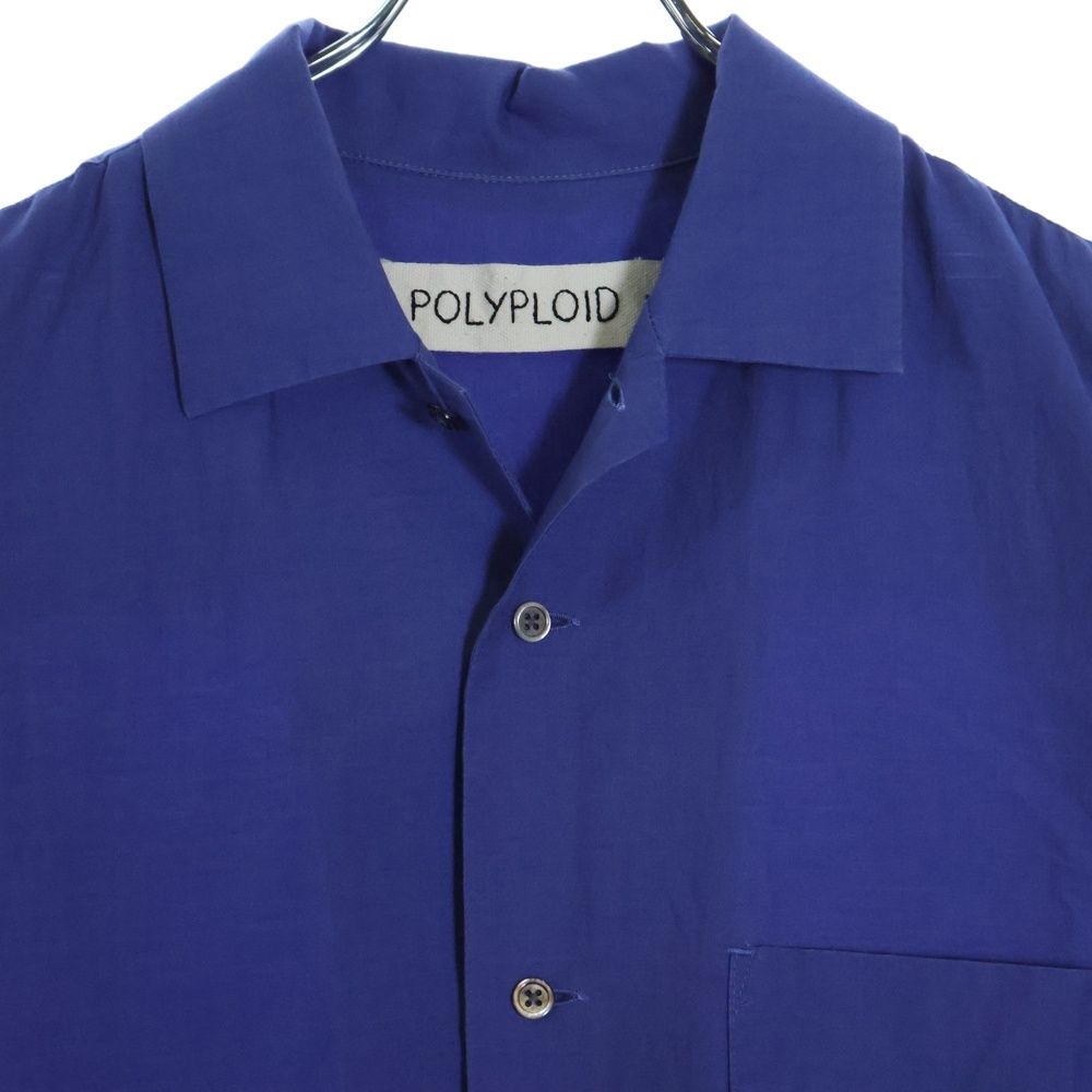 POLYPLOID 半袖コットンシャツ POLYPLOID (ポリプロイド) CAMP COLLAR SHIRT コットンシルク