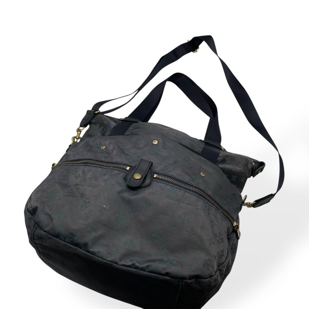美品 RUSSET リュック ショルダーバッグ 3way ナイロン ブラック 美品 russet 3way ショルダーバッグ リュックサック トート