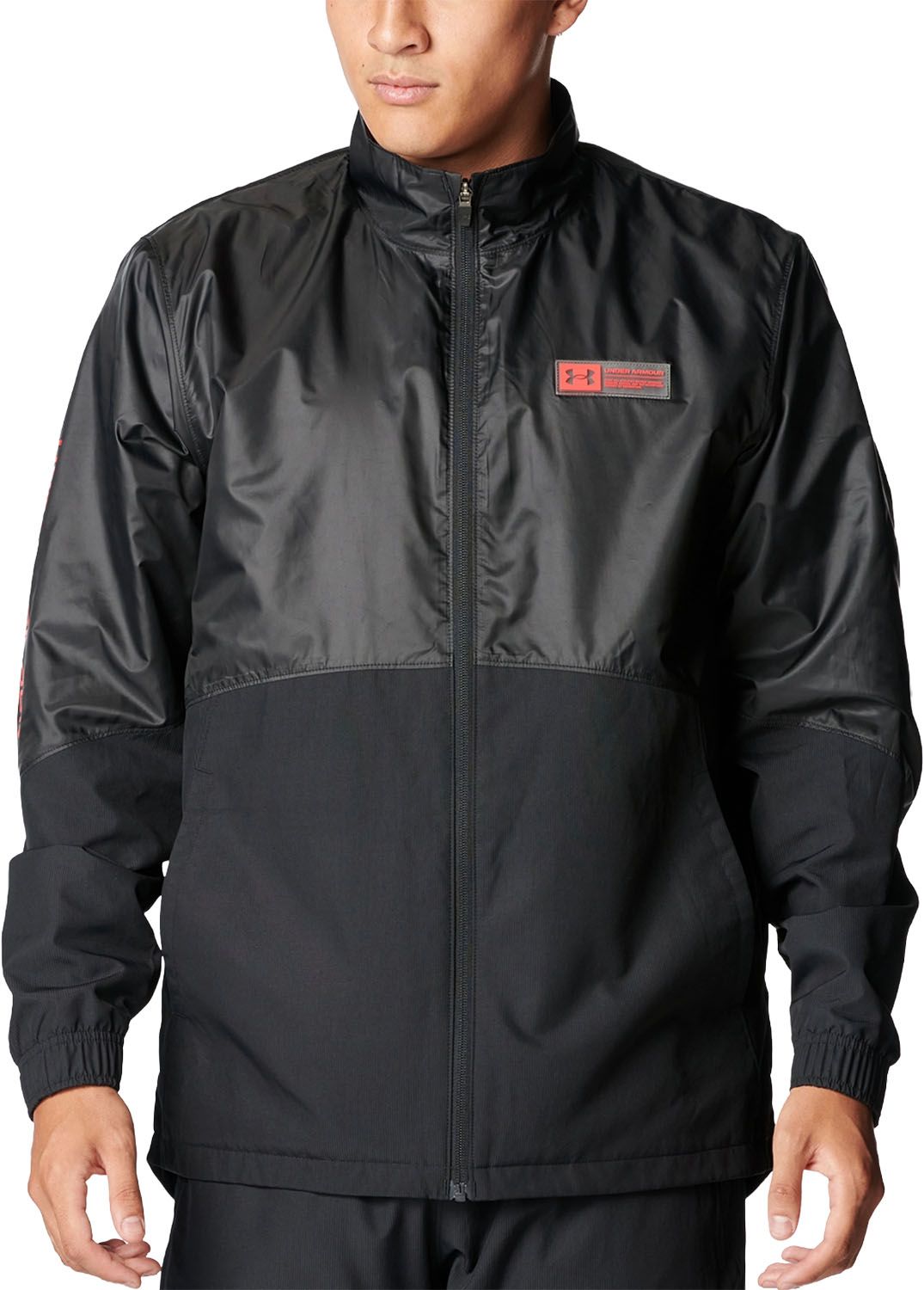 アンダーアーマー UNDER ARMOUR UA TRICOT LINED WOVEN JACKET 6007739 001 BLACK