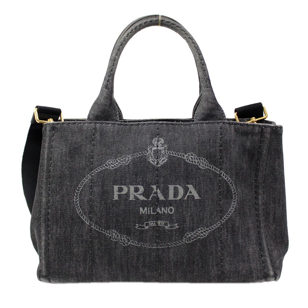 PRADA 2WAY ショルダーバッグ カナパトート キャンバス ブラック - その他