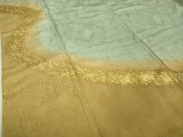 平和屋着物□極上 皇室献上作家 北出与三郎 訪問着 松葉地紋 暈し染め  