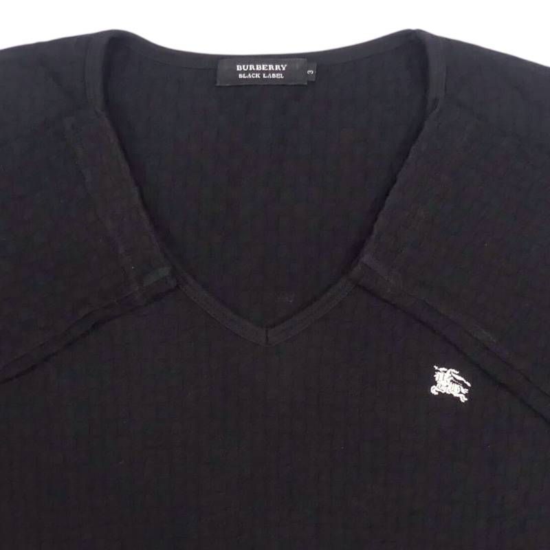 BURBERRY BLACK LABEL Tシャツ　サイズＬ　チェック BURBERRY BLACK LABEL バーバリーブラックレーベル Tシャツ