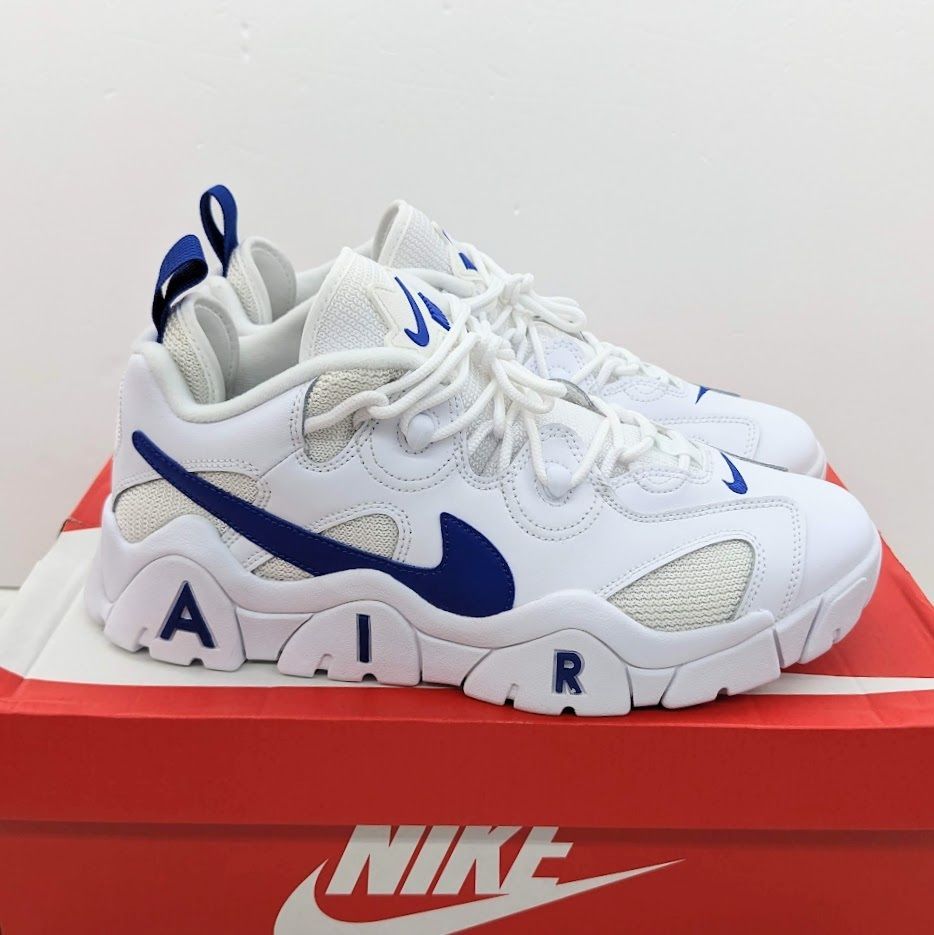 未使用品 NIKE AIR BARRAGE LOW WHITE/HYPER BLUE CD7510-100 ナイキ エアバラージ ロー ホワイト  ハイパーブルー