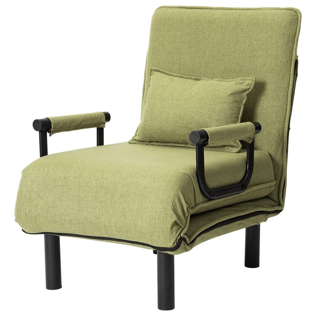 【新着商品】ソファベッド 折りたたみ 3WAY ファブリック生地 オーエスジェイ(OSJ) カウチソファー 幅60 肘付き 一人掛け 二人掛け カウチ リクライニング 一人暮らし 組立品