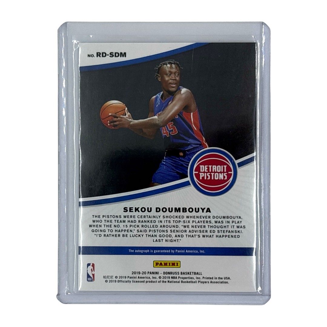 PANINI NBAカード DONRUSS SEKOU DOUMBOUYA DETROIT PISTONS 46/99 #RD-SDM 送料無料 中古 IT1 PANINI NBAカード DONRUSS SEKOU DOUMBOUYA DETROIT PISTONS 46