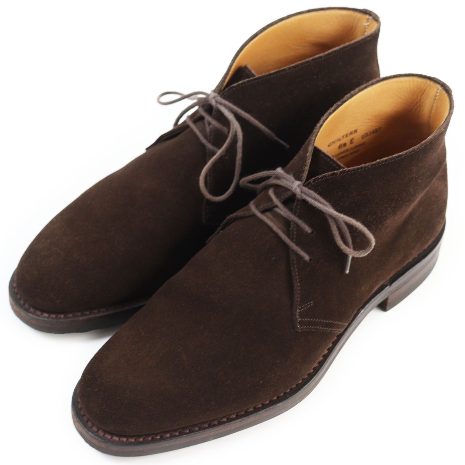 美品○CROCKETT&JONES クロケットアンドジョーンズ 8236 CHILTERN チルターン スウェードレザー チャッカブーツ ブラウン  6.5E イングランド製 メンズ - メルカリ